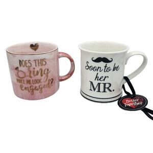 Does This Ring Make Me Look Engaged & Soon To Be Her Mr. Ceramic Coffee Tea Mugs